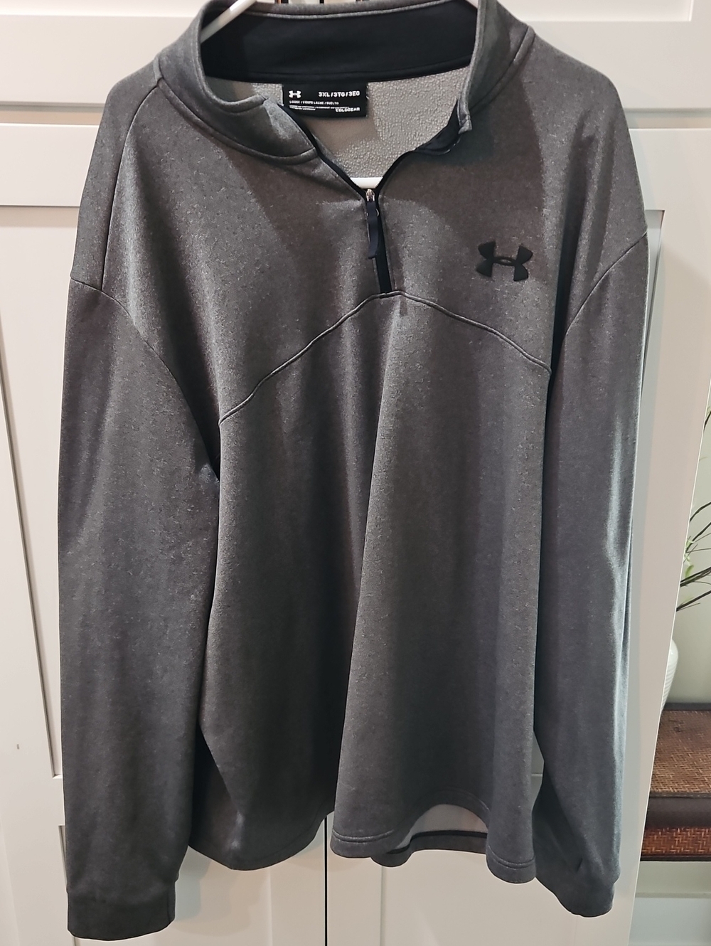 Under Armour Men's Dark Gray Half-Zip Pullover 3xl